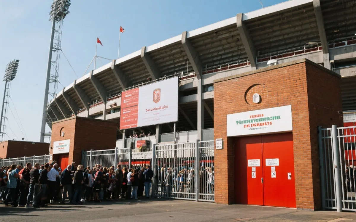 加拿大场馆入口与人流示意图