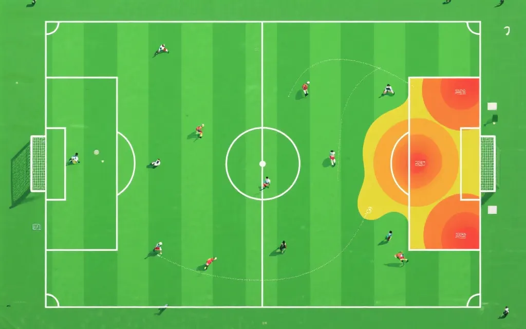 球场战术板与攻防箭头示意的数据化画面