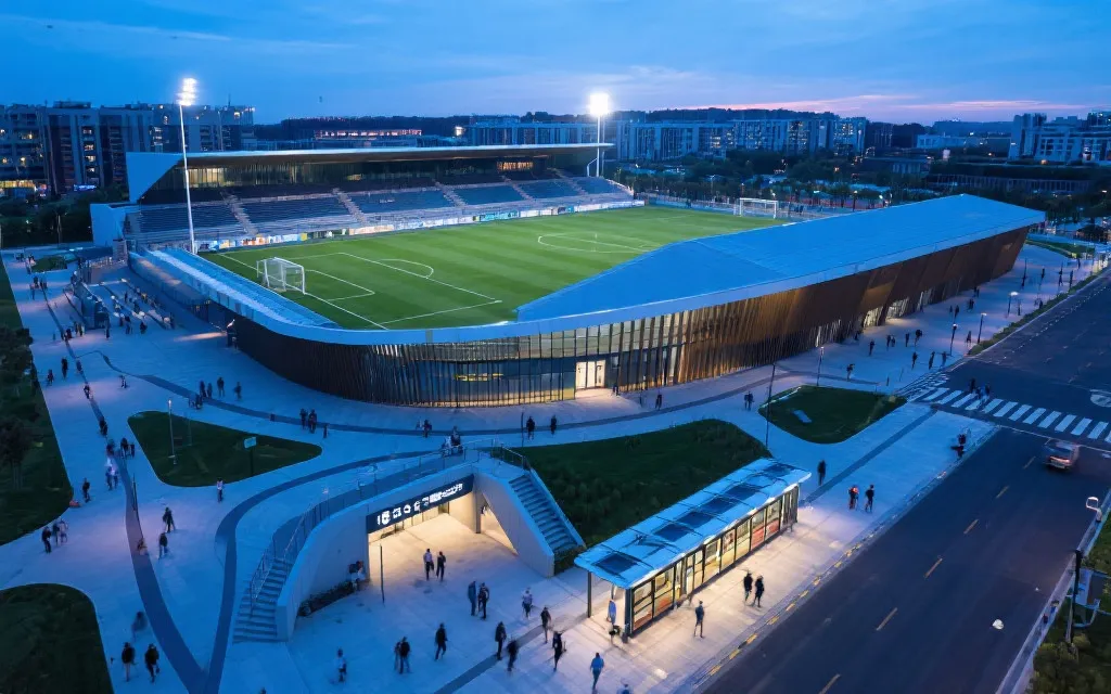 加拿大世界杯主办球场周边交通与球迷动线示意